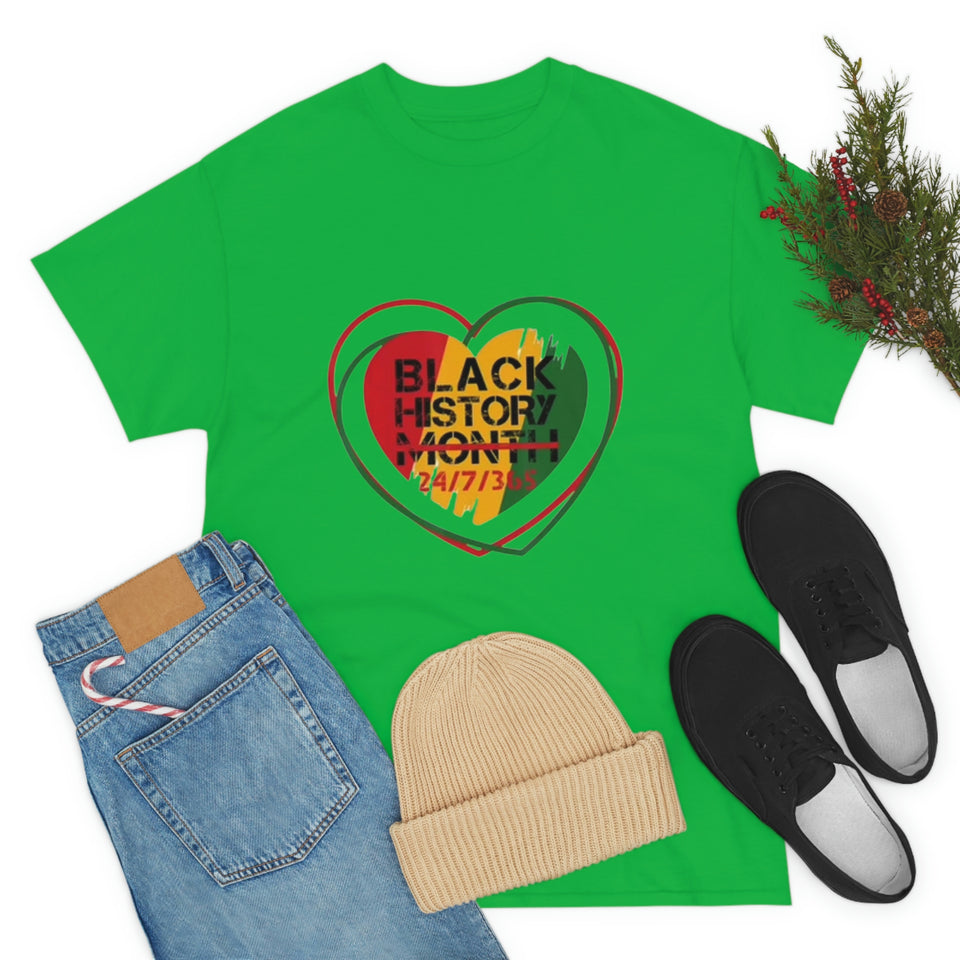 Black History 24/7/365 Cotton Tee