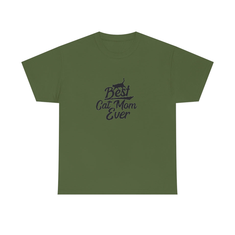 Best Cat Mom Ever Unisex Heavy Cotton Tee