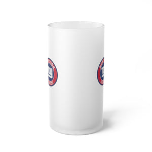 NY Giants Frosted Glass Beer Mug