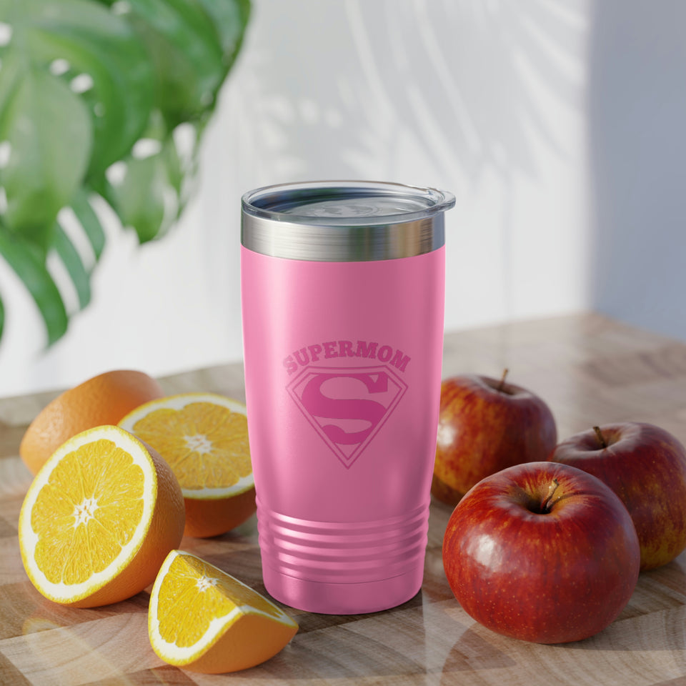 Super Mom Ringneck Tumbler, 20oz