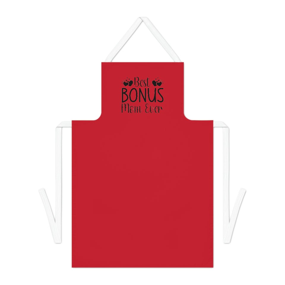 Best Bonus Mom Ever Adult Apron (AOP)