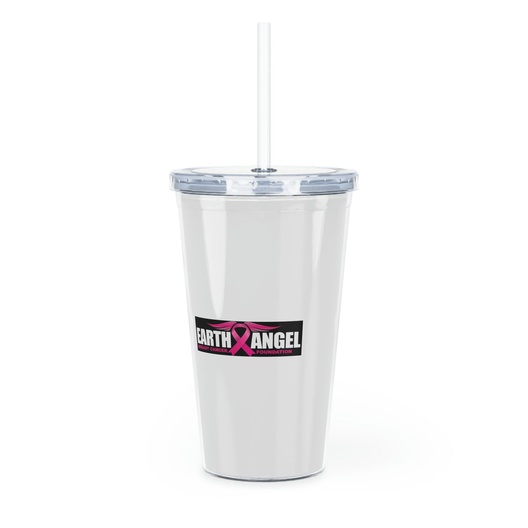 Earth Angel Plastic Tumbler with Straw