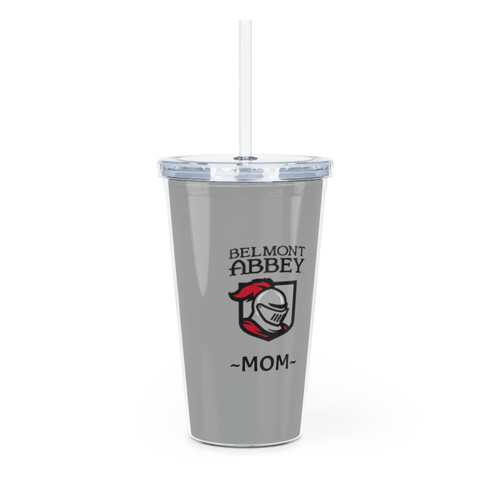 Belmont Abbey Mom Plastic Tumbler with Straw