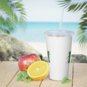 Mountain Island Charter School Plastic Tumbler with Straw