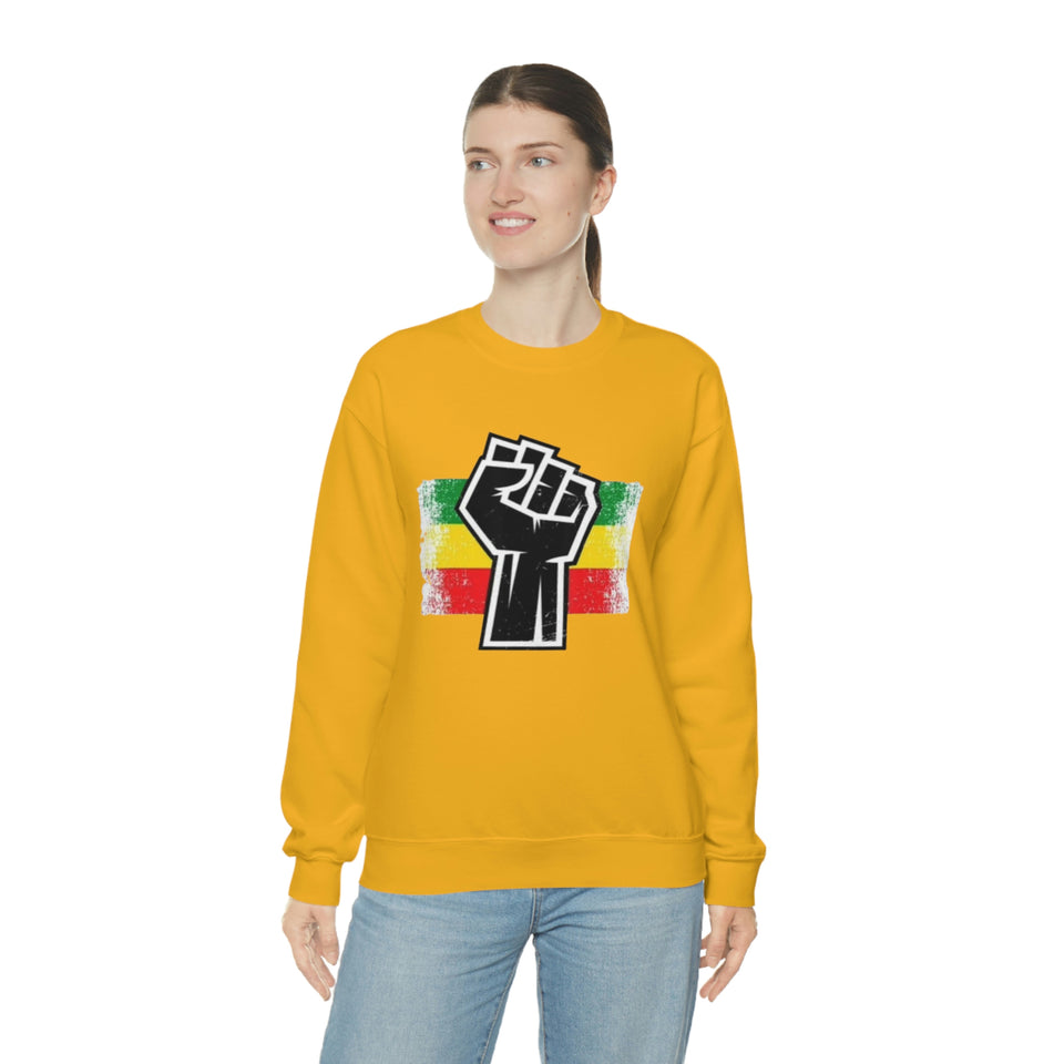 Black Fist Unisex Heavy Blend™ Crewneck Sweatshirt