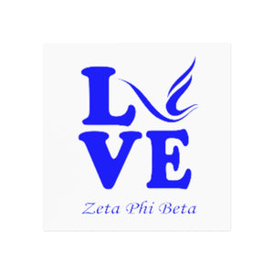 Zeta Phi Beta Square Magnet
