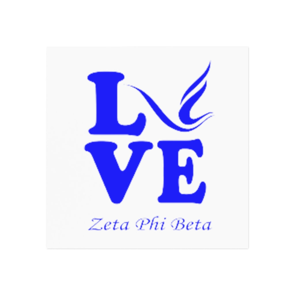 Zeta Phi Beta Square Magnet