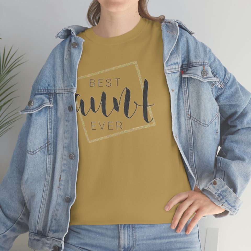 Best Aunt Ever Unisex Heavy Cotton Tee