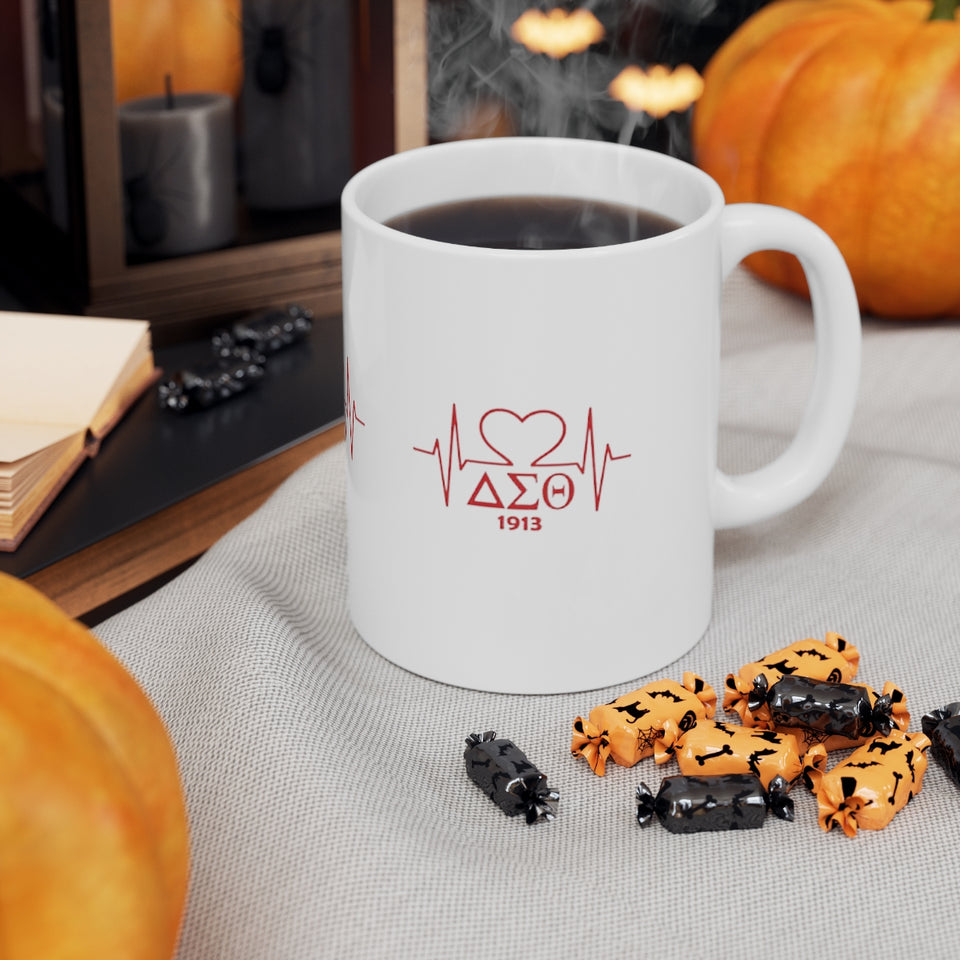 Delta Heartbeat Ceramic Mug 11oz