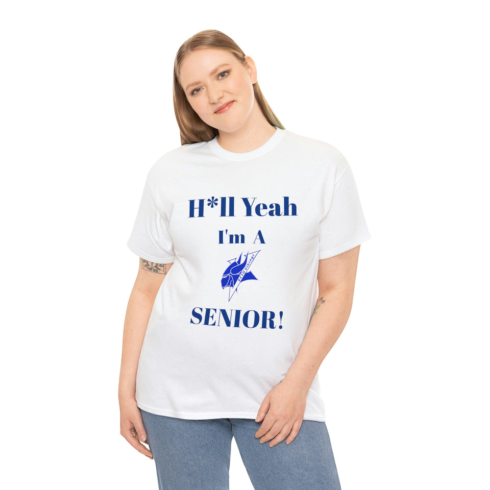 H*ll Yeah! Elizabeth City State Vikings Senior Unisex Heavy Cotton Tee