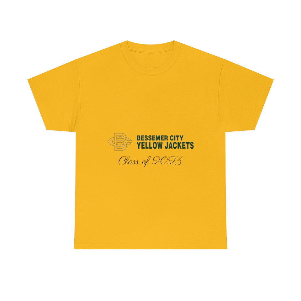 Bessemer City Yellow Jackets Class of 2023 Unisex Heavy Cotton Tee