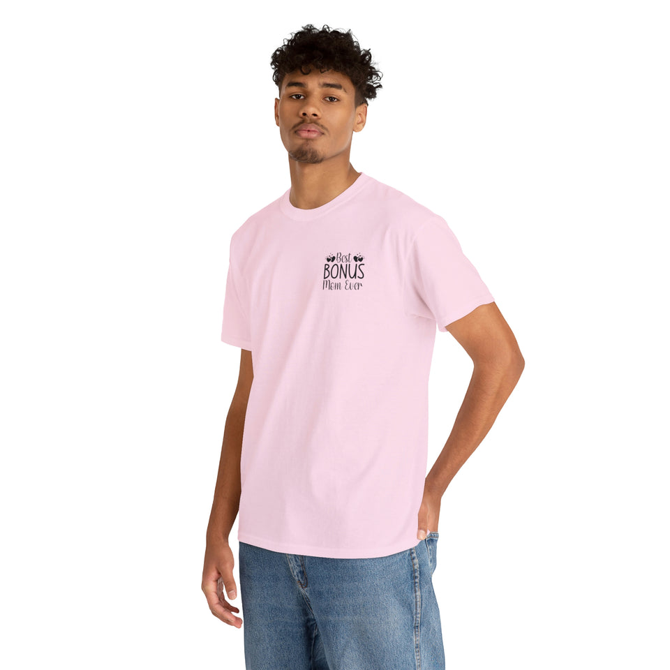 Best Bonus Mom Ever Unisex Heavy Cotton Tee