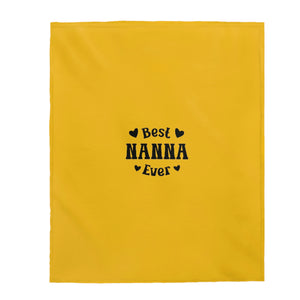 Best Nanna Ever Velveteen Plush Blanket