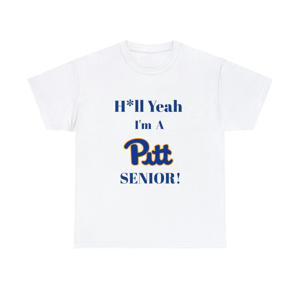 H*ll Yeah! University of Pittsburgh Senior Unisex Heavy Cotton Tee