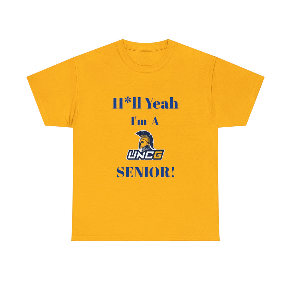 H*ll Yeah! UNCG Senior Unisex Heavy Cotton Tee