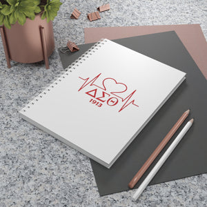 Delta Heartbeat Spiral Notebook