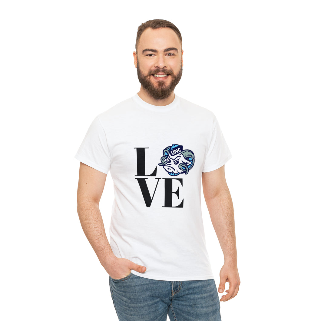 LOVE UNC Unisex Heavy Cotton Tee