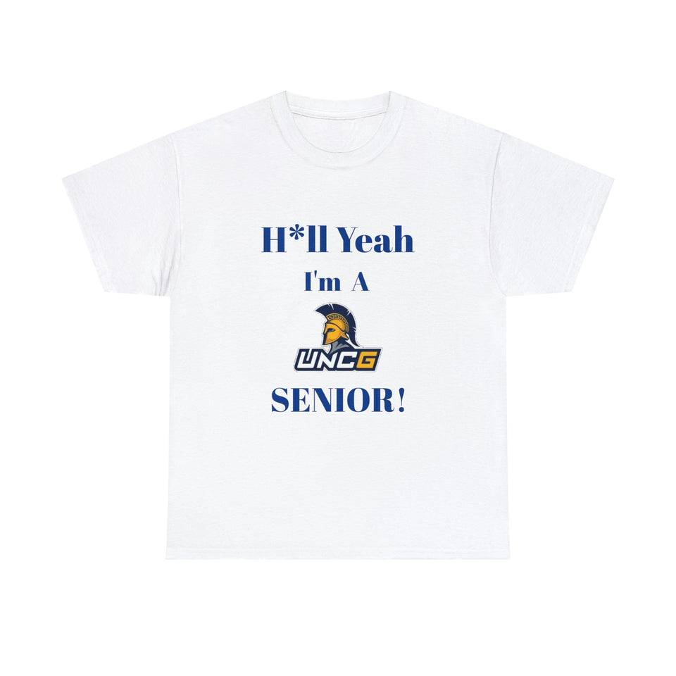 H*ll Yeah! UNCG Senior Unisex Heavy Cotton Tee
