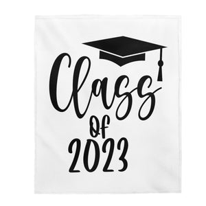 Class of 2023 Velveteen Plush Blanket