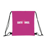 Earth Angel Pink Outdoor Drawstring Bag