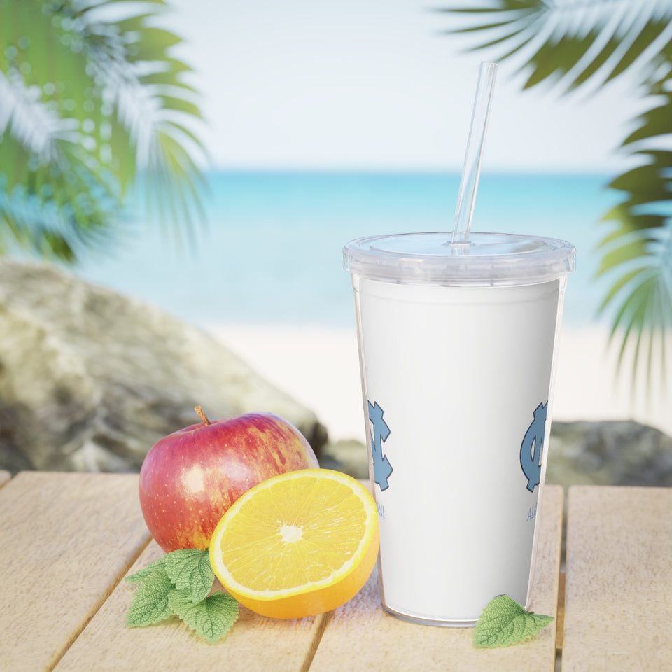 UNC Alumni Plastic Tumbler with Straw