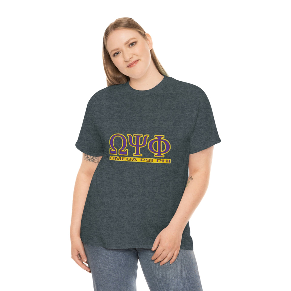 Omega Psi Phi Unisex Heavy Cotton Tee