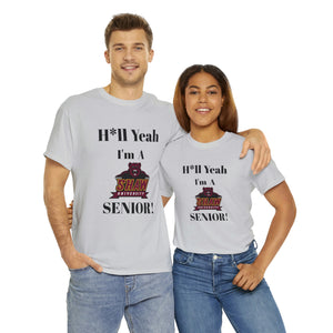 H*ll Yeah! Shaw University Bears Senior Unisex Heavy Cotton Tee