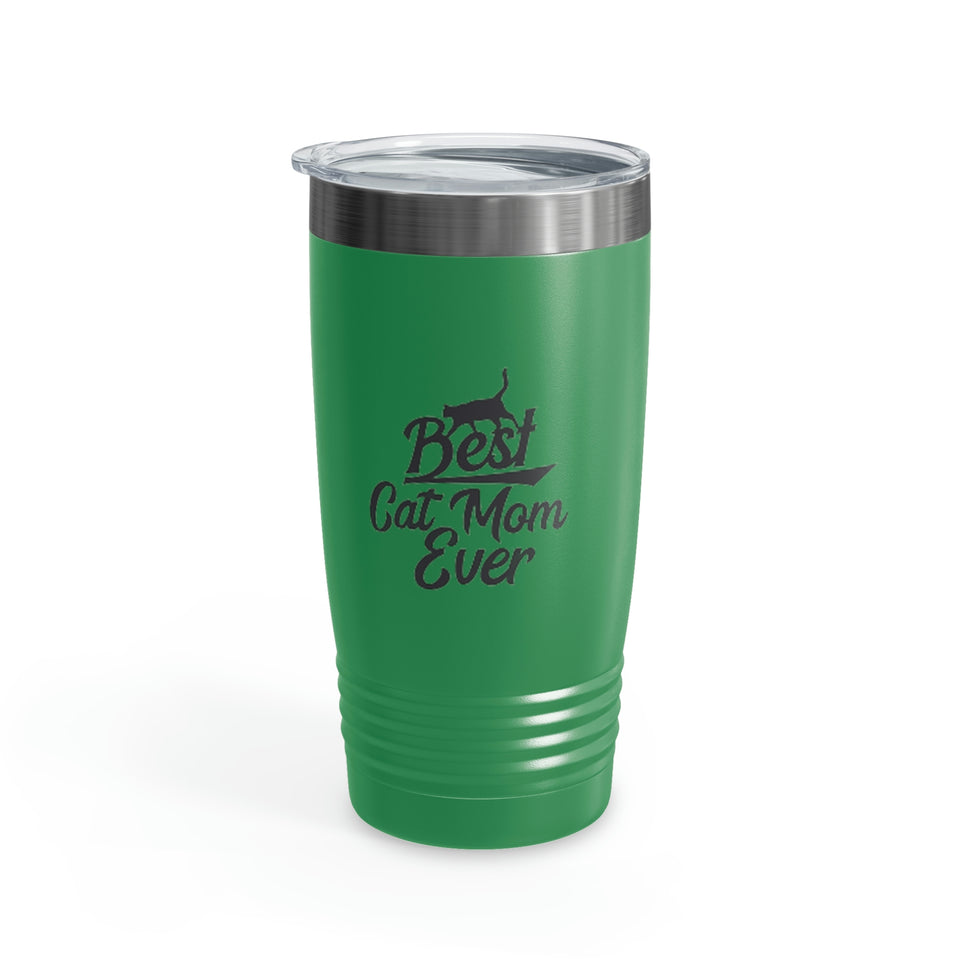 Best Cat Mom Ever Ringneck Tumbler, 20oz