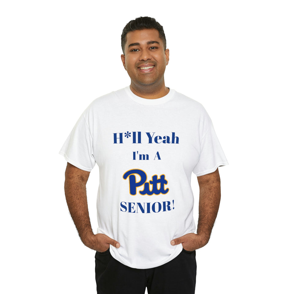H*ll Yeah! University of Pittsburgh Senior Unisex Heavy Cotton Tee