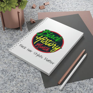 Black Hair Stylists Matter Spiral Notebook