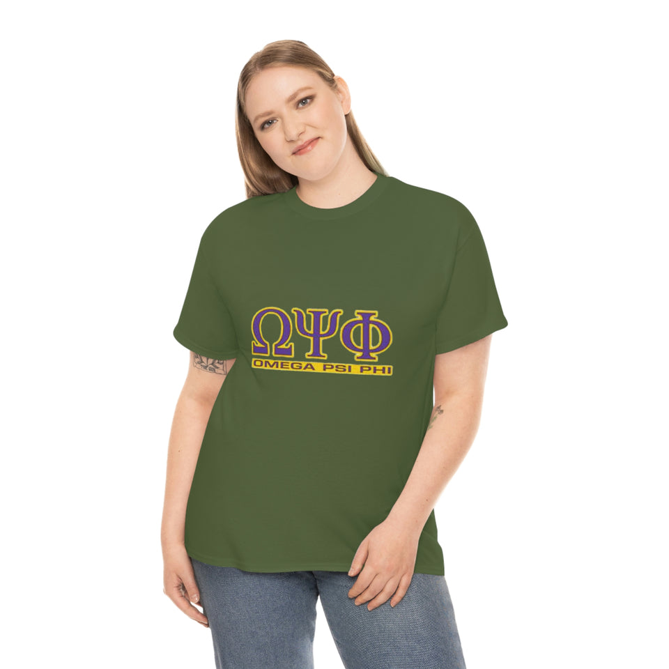 Omega Psi Phi Unisex Heavy Cotton Tee