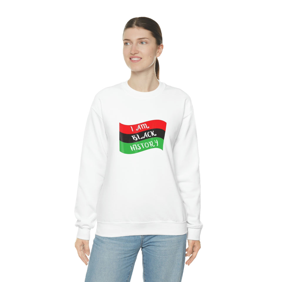 I Am Black History Unisex Heavy Blend™ Crewneck Sweatshirt