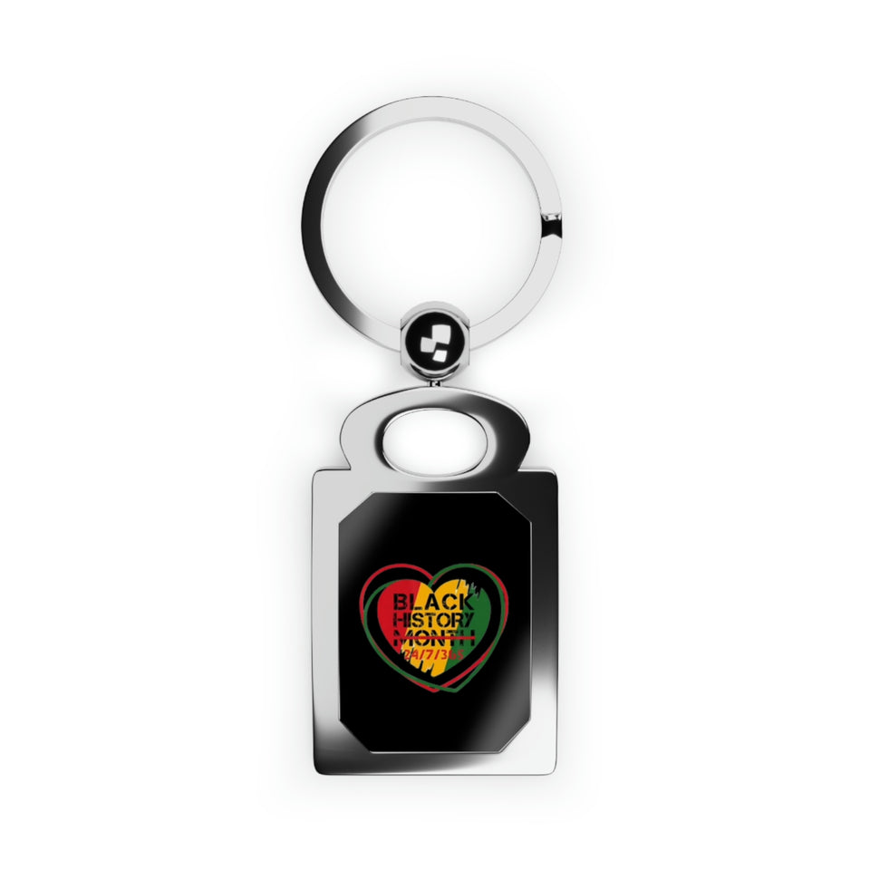 Black History 24/7/365 Photo Keyring