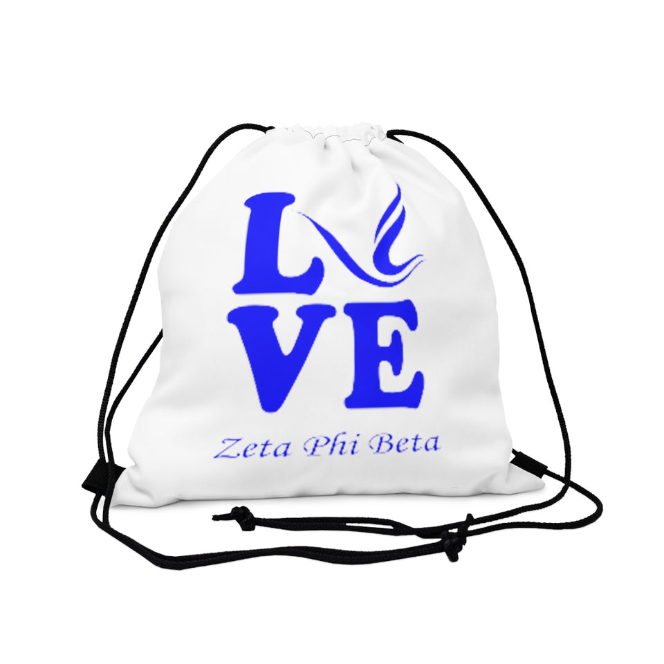 Zeta Phi Beta Love Drawstring Bag