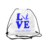 Zeta Phi Beta Love Drawstring Bag