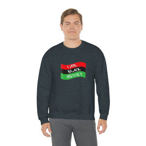 I Am Black History Unisex Heavy Blend™ Crewneck Sweatshirt