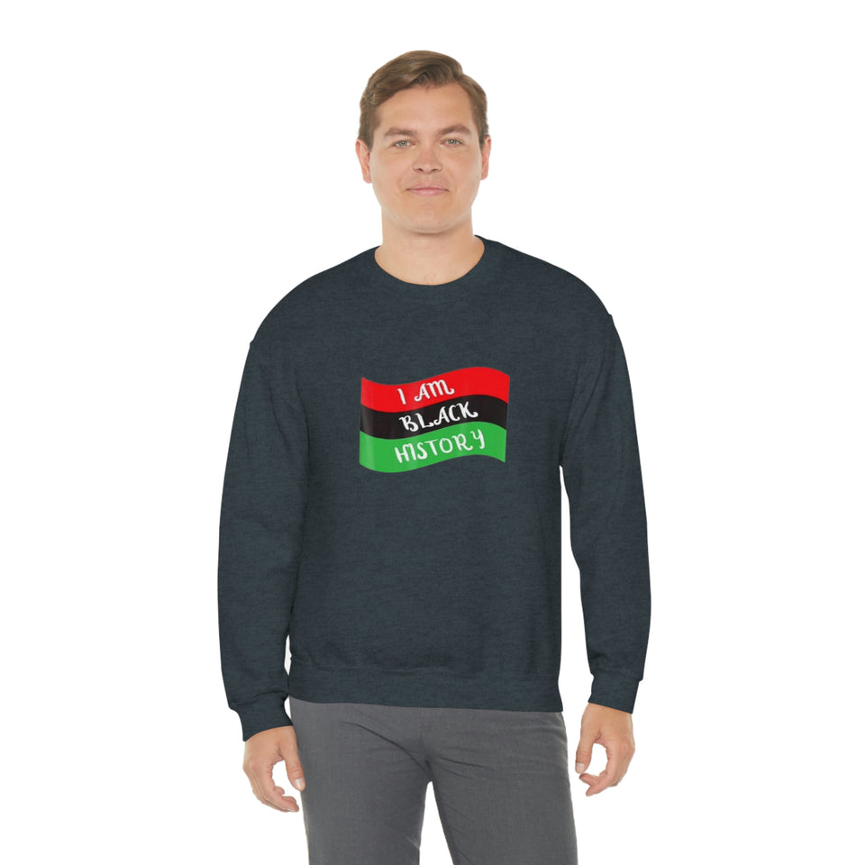 I Am Black History Unisex Heavy Blend™ Crewneck Sweatshirt