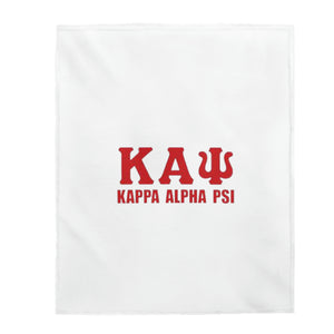 Kappa Alpha Psi Velveteen Plush Blanket