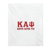 Kappa Alpha Psi Velveteen Plush Blanket