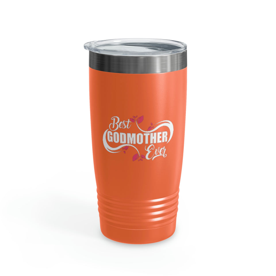 Best Godmother Ever Ringneck Tumbler, 20oz