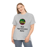 Black Yoga Instructors Matter Cotton Tee