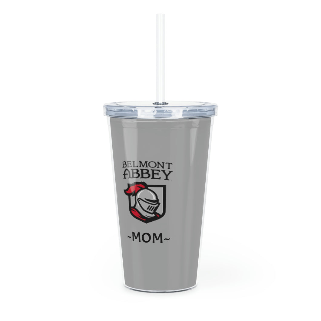 Belmont Abbey Mom Plastic Tumbler with Straw