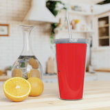 Phillip Berry Plastic Tumbler with Straw