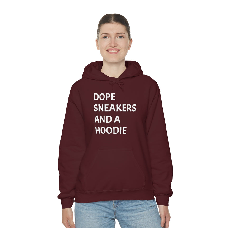 DOPE SNEAKERS AND A HOODIE Unisex Heavy Blend™ Hooded Sweatshirt