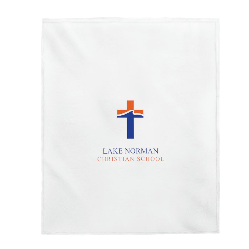 Lake Norman Christian School Velveteen Plush Blanket
