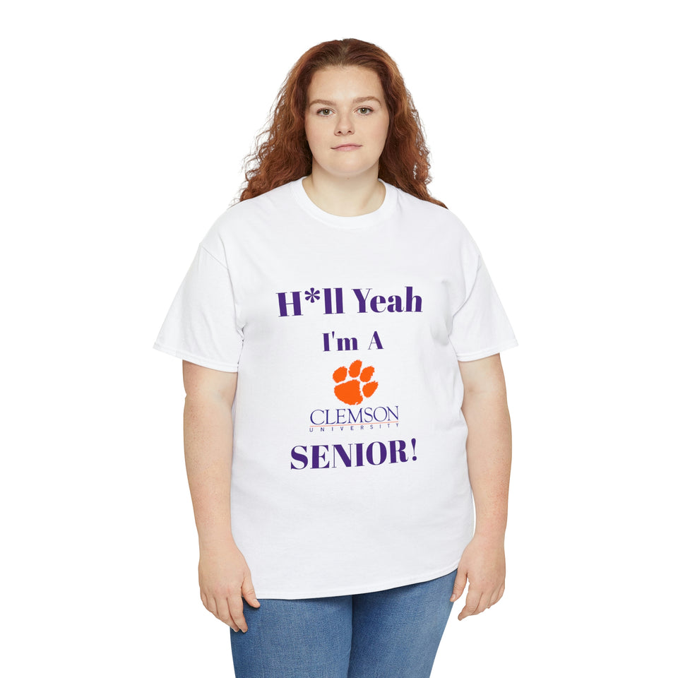 H*ll Yeah! Clemson Senior Unisex Heavy Cotton Tee