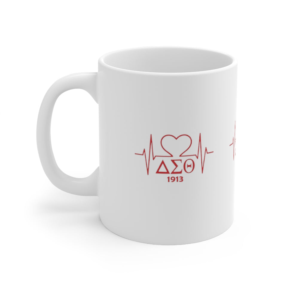 Delta Heartbeat Ceramic Mug 11oz