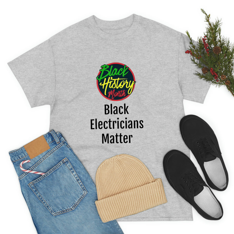 Black Electricians Matter Cotton Tee