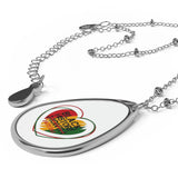 Black History 24/7/365 Oval Necklace