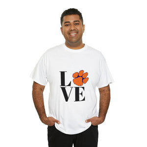 LOVE Clemson Unisex Heavy Cotton Tee
